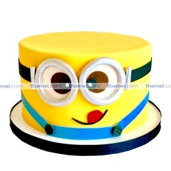 Minion Fondant Cake- 2 lbs. Minion Fondant Cake- 2 lbs.