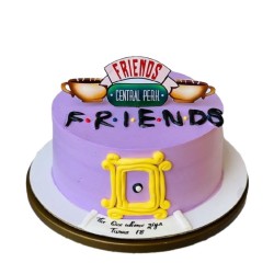 Friends Themed Fondant Cake - 3 lbs. Friends Themed Fondant Cake - 3 lbs.