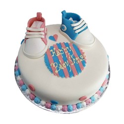 Baby Shower Fondant Cake -2 lbs Baby Shower Fondant Cake -2 lbs
