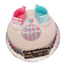 Baby Shower Fondant Cake -2 lbs Baby Shower Fondant Cake -2 lbs