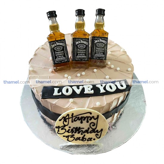 Chocolate Cake with Jack Daniels Topping- 2 lbs.