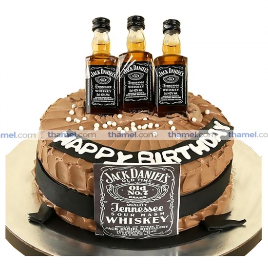 Chocolate Cake with Jack Daniels Topping- 2 lbs.