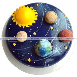 Space Chocolate Cake- 2 lb.