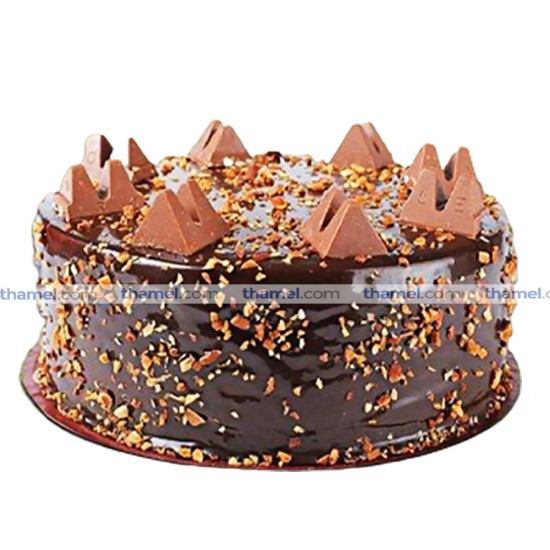 Chocolate Cake with Toblerone Toppings  - 2 lbs