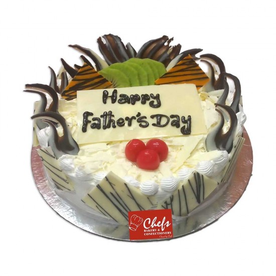 Father's Day Special White Forest Cake - 2 lbs.