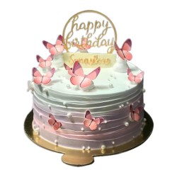Butterfly Garden Themed Cake -2 lbs. Butterfly Garden Themed Cake -2 lbs.