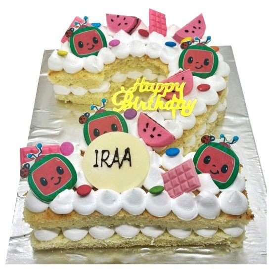 Coco Melon Themed Cake - 3 lbs.