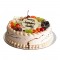Mocha Cake with Seasonal Fruit Topping- 2 lbs.