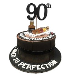Aged to Perfection Themed Cake -4 lbs. Aged to Perfection Themed Cake -4 lbs.