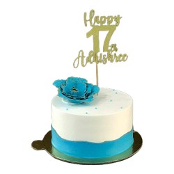 Blue Wrap Customized Cake -2 lbs.