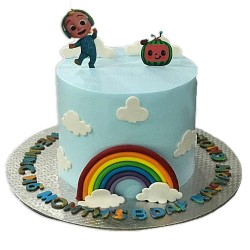 Coco Melon Themed Cake -2lbs. Coco Melon Themed Cake -2lbs.