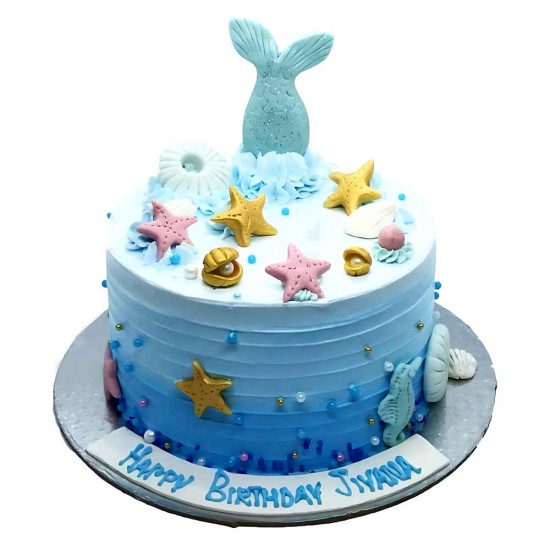 Mermaid Themed Customized Cake- 2 lbs.