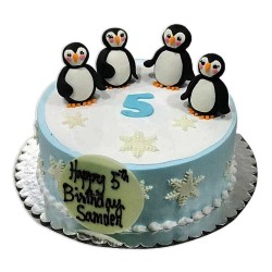 Penguin Topper Cake -3 lbs. Penguin Topper Cake -3 lbs.