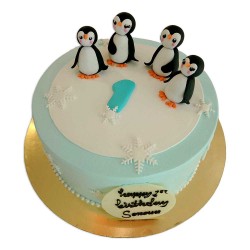Penguin Topper Cake -3 lbs. Penguin Topper Cake -3 lbs.