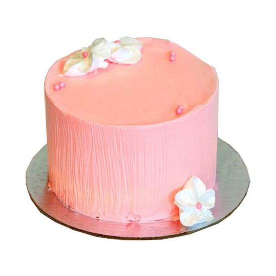 Pink Floral Cake - 1 lb.