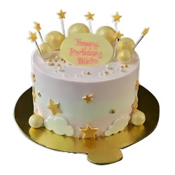Sparkling One Tier Cake- 2 lbs. Sparkling One Tier Cake- 2 lbs.