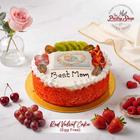 Mother's Day Special Eggless Red Velvet Cake -1 kg.