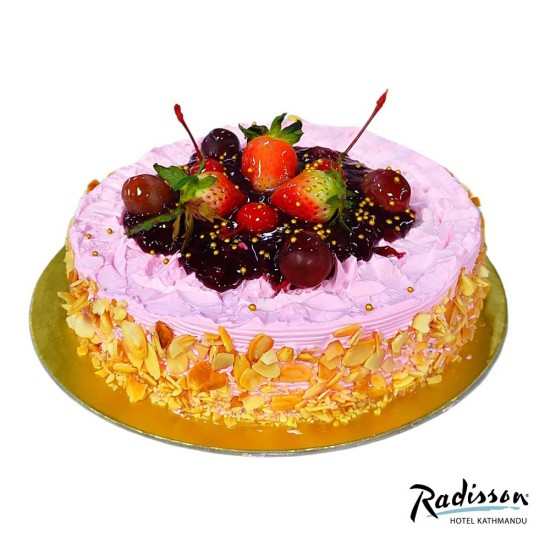 Christmas Special Mixed Berry Flan Cake- 1 lb.