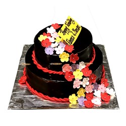 Chocolate Wedding Cake - 8 lbs Chocolate Wedding Cake - 8 lbs