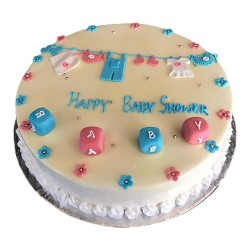 Baby Shower White Forest Cake -2 lbs