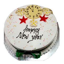 New Year Special White Forest Cake - 2 lbs