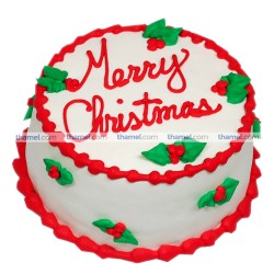 Merry Christmas Pineapple Cake - 2 lbs