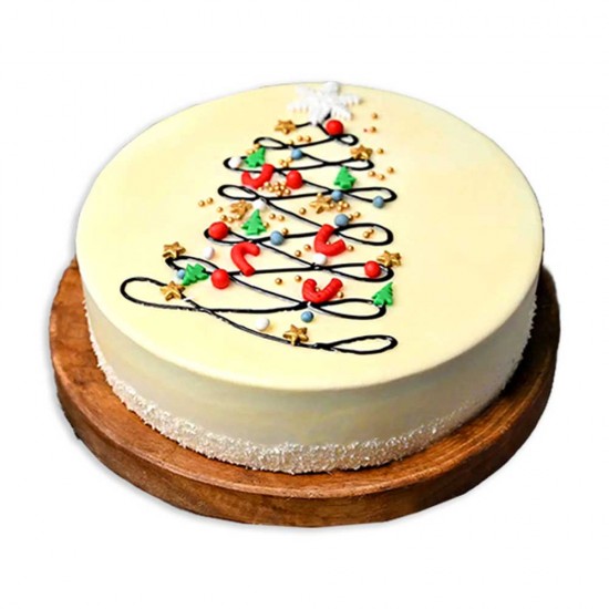 Merry Christmas Vanilla  Cake - 2 lbs