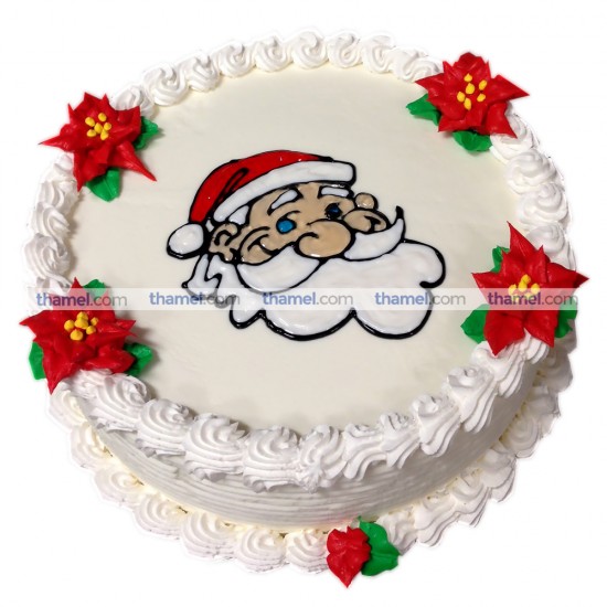 Christmas Santa  White Forest Cake - 2 lbs