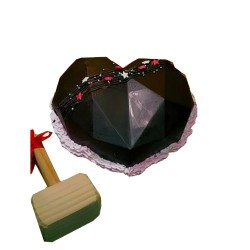 Heart Shaped Diamond Pinata Cake  Heart Shaped Diamond Pinata Cake