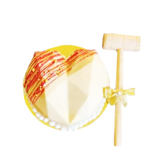 White  Chocolate Pinata Cake