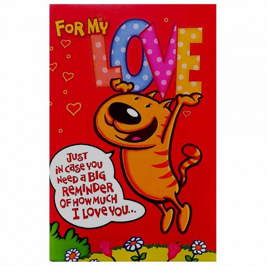 FOR MY LOVE Birthday Card