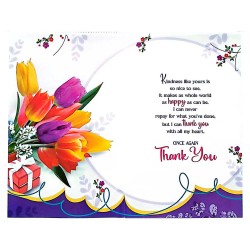 A WARM NOTE TO Thank You Card A WARM NOTE TO Thank You Card