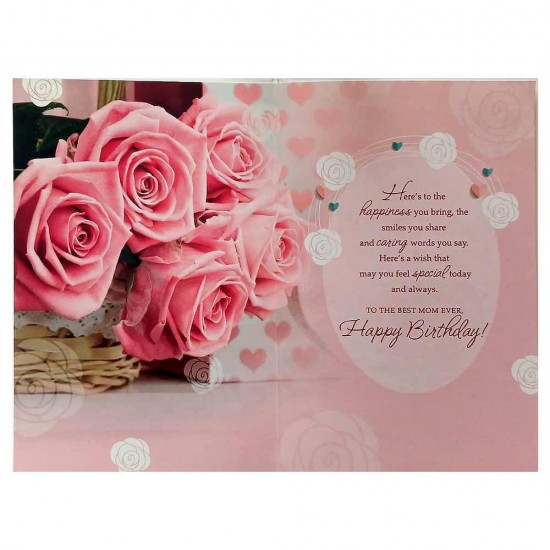 Mom On Your Birthday With Lots Of Love Card