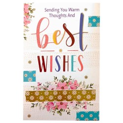 Sending You Warm Thoughts And Best Wishes Card Sending You Warm Thoughts And Best Wishes Card