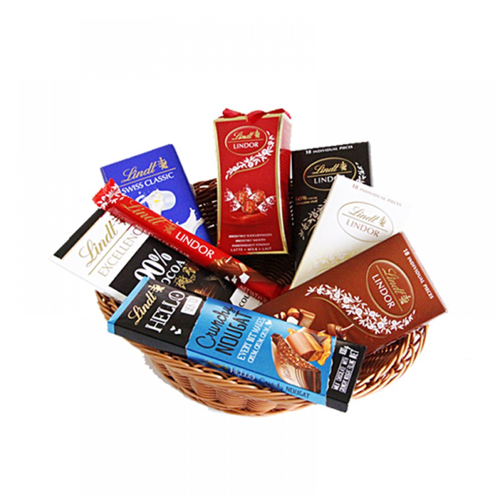 Lindt Chocolate Paradise Gift Basket 600gm