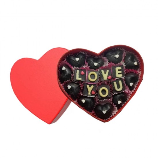 Valentines Special " L ❤VE  U" Chocolates (17 pcs)