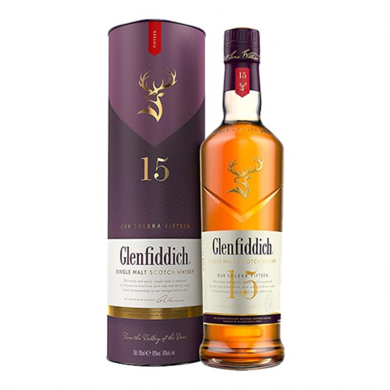 Glenfiddich 15 Year Single Malt Scotch Whisky 750ml