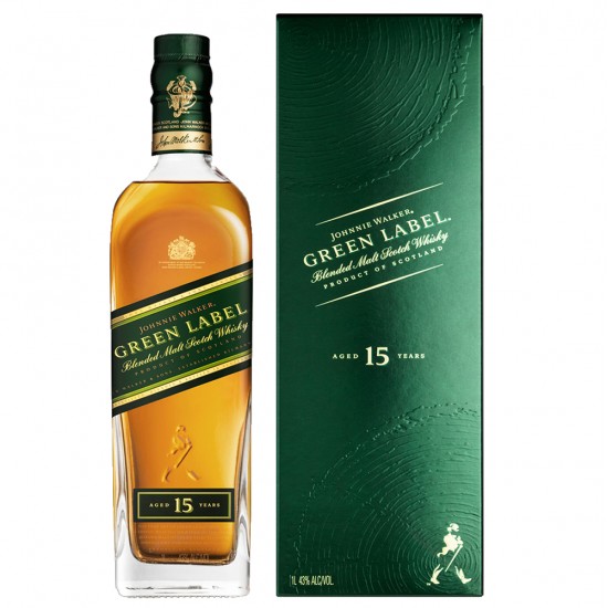 Johnnie Walker Green Label Blended Scotch Whisky-750 ml