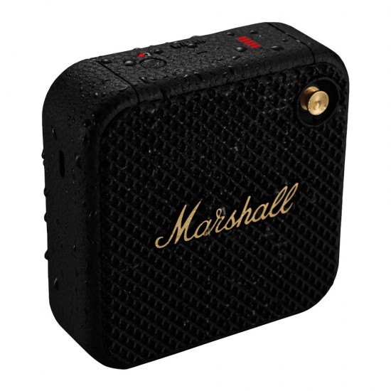 Marshall Willen Portable Wireless Bluetooth Speakers - Black & Brass