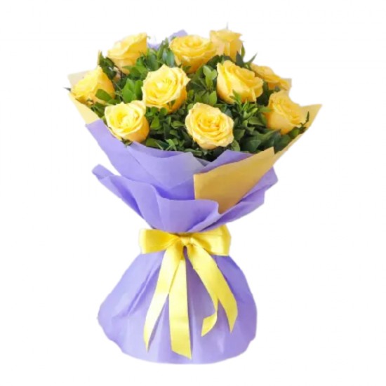 Sunshine Yellow Roses Bouquet