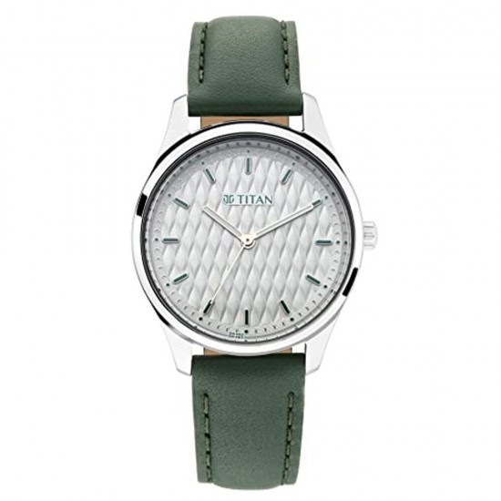 Titan Ladies Neo Economy Analog White Dial Women's Watch- (2639SL04)