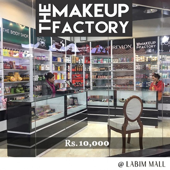 Gift Voucher of Rs.10,000 by The Make-Up Factory