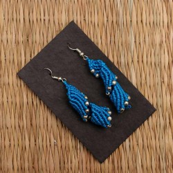 Handmade Spiral Macramé Earrings Handmade Spiral Macramé Earrings