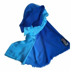 Blue Two Toned Pashmina Shawl Blue Two Toned Pashmina Shawl