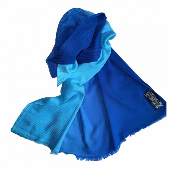 Blue Two Toned Pashmina Shawl