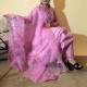 Blush Pink Cotton Umbrella Kurta 