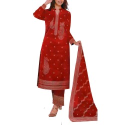 Woolen Unstitched Kurta Set With Shawl Woolen Unstitched Kurta Set With Shawl