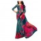 Multi Colored  Printed Georgette Saree