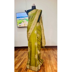 Embossed Silk Saree