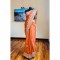 Rust Orange Candy Silk Saree